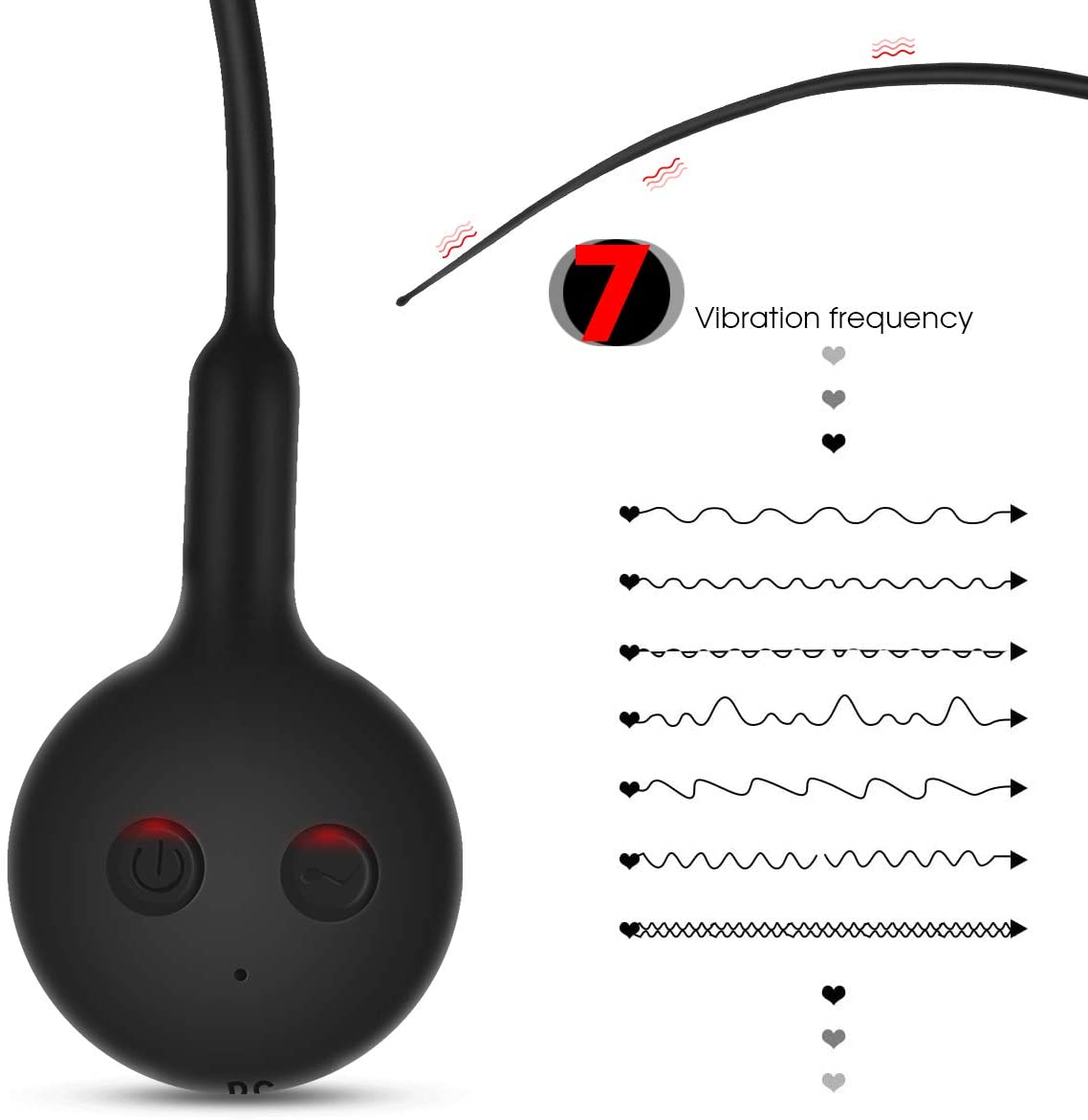 Silicone Soft 7 Speeds Vibrating Urethral Sounds Dilator Horse Penis Stimulation Stick