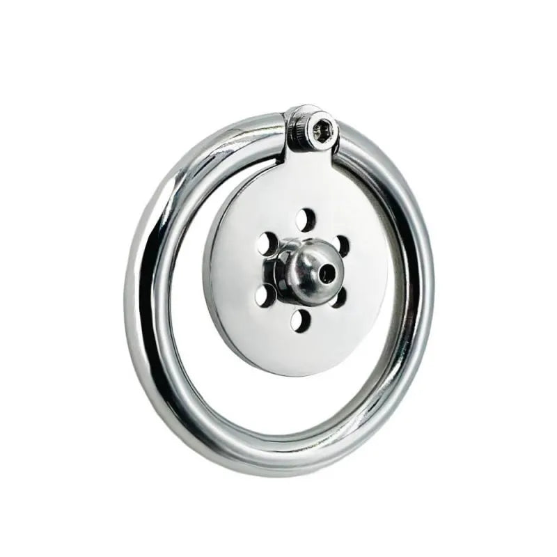 Flat Steel Chastity cage - Discreet Male Restraint