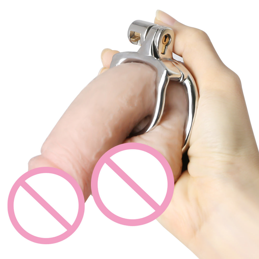 Stainless Steel MAMBA-ZERO Cock Cage Male Chastity Device Belt Penis Ring Cock Ring