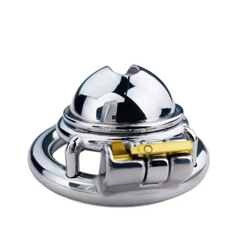 Experience Ultimate Control: Stainless Steel Small Male Chastity Cage