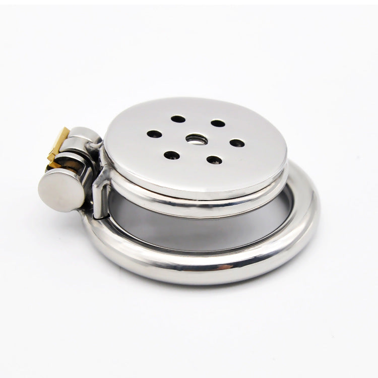 Tiny Metal Flat Chastity Cage-1.57 Inches